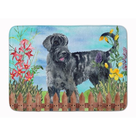 Carolines Treasures Giant Schnauzer Spring Machine Washable Memory Foam Mat CK1222RUG